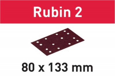 Arkusze ścierne Rubin 2 STF 80X133 P100 RU2/50 FESTOOL (nr kat. 499049)