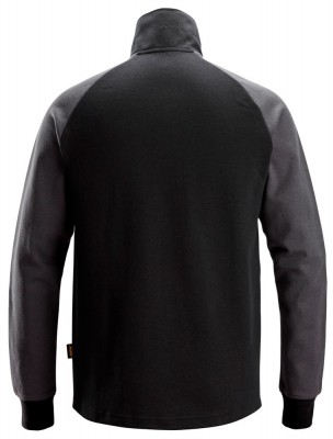 Bluza 2841 dwukolorowa z krótkim suwakiem kol. steel grey/black rozm. XL SNICKERS WORKWEAR (nr kat. 28415804007)