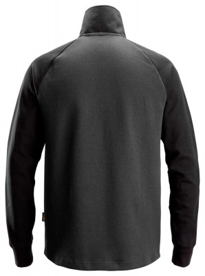 Bluza 2841 dwukolorowa z krótkim suwakiem kol. black/steel grey rozm. XL SNICKERS WORKWEAR (nr kat. 28410458007)