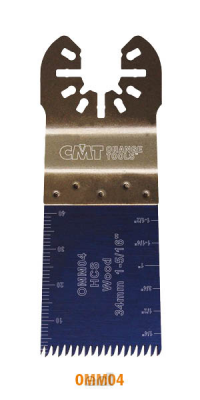 Brzeszczot do drewna 34 x 40 mm HCS uchwyt uniwersalny CMT (nr kat. OMM04-X1)