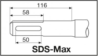 Dłuto SDS MAX 25 x 600mm płaskie MILWAUKEE (nr kat. 4932343739)