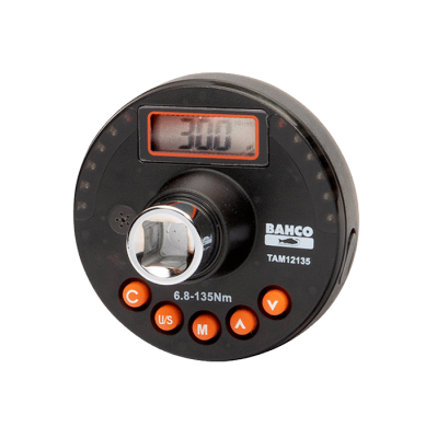 Elektroniczny przyrząd 1/4'' do pomiaru momentu i kąta w zakresie 1,5-30 Nm Bahco (nr kat. TAM1430)