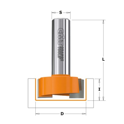 Frez do czopów łączeniowych fi 12,7 mm x 19 mm trzpień fi 12 mm HM CMT (nr kat. 901.627.11)