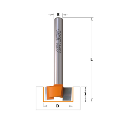 Frez do płaszczyzn fi 19 mm x 9,5 mm trzpień fi 12,7 mm HM CMT (nr kat. 852.501.11)