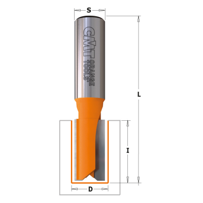 Frez prosty fi 12,7 mm x 31,7 mm trzpień fi 12,7 mm HM CMT (nr kat. 811.628.11)