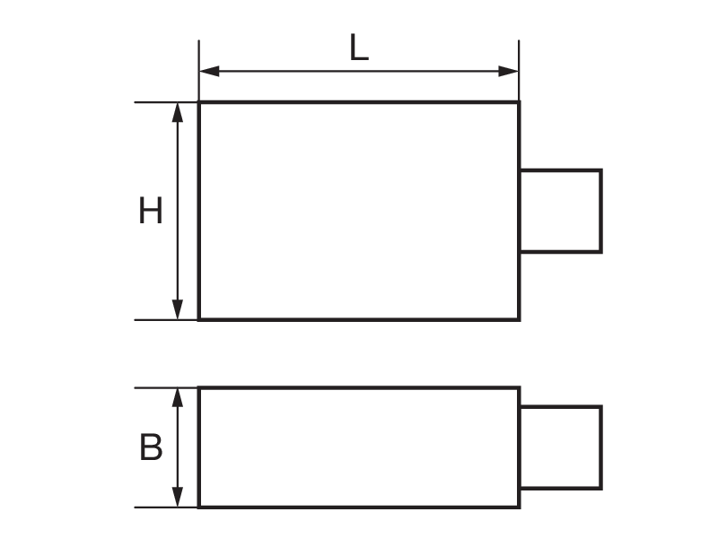 Końcówka adapter złącze prostokątne 9x12 mm na 14x18 mm Bahco (nr kat. 9A-14)