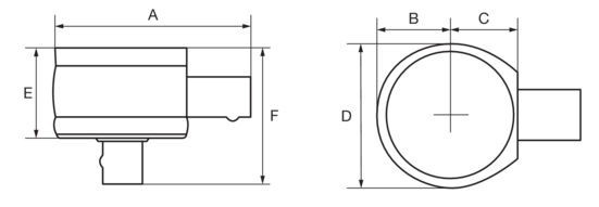 Końcówka grzechotka 1/2'' złącze prostokątne 9x12 mm Bahco (nr kat. 9R-1/2)