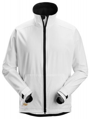 Kurtka 1205 softshell wiatroszczelna AllroundWork kol. white rozm. L SNICKERS WORKWEAR (nr kat. 12050900006)