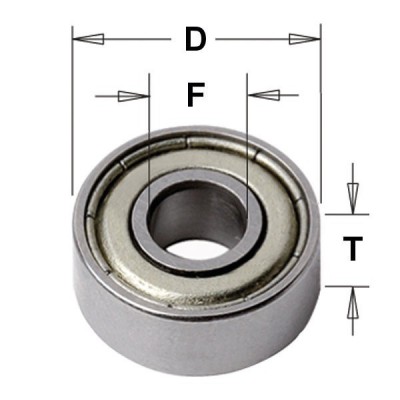 Frez zestaw do wręgowania na wymienne płytki fi 34,9 mm x 12 mm trzpień fi 12,7 mm CMT (nr kat. 660.851.11)