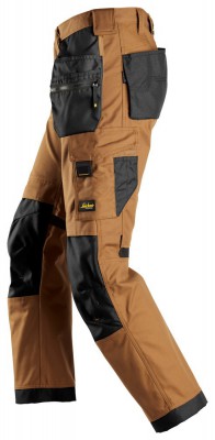 Spodnie 6224 Canvas+ stretch AllroundWork kol. brown/black rozm. 52 SNICKERS WORKWEAR (nr kat. 62241204052)