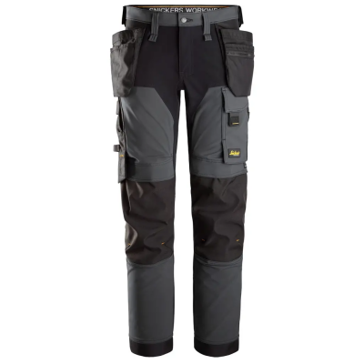 Spodnie 6275 Soft Shell Stretch AllroundWork kol. steel grey/black rozm. 50 SNICKERS WORKWEAR (nr kat. 62755804050)