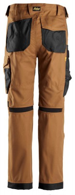 Spodnie 6324 Canvas+ stretch AllroundWork kol. brown/black rozm. 46 SNICKERS WORKWEAR (nr kat. 63241204046)