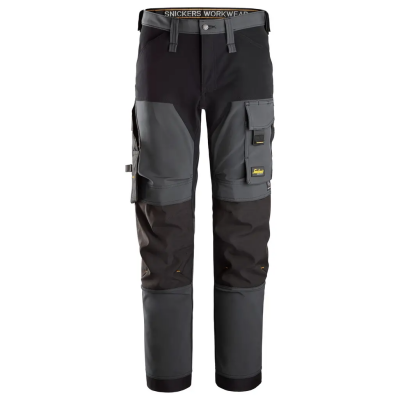 Spodnie 6375 Soft Shell Stretch AllroundWork kol. steel grey/black rozm. 50 SNICKERS WORKWEAR (nr kat. 63755804050)