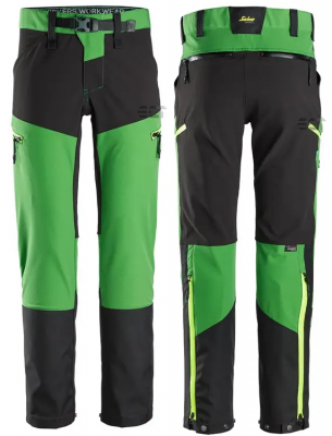 Spodnie 6948 softshell stretch FlexiWork kol. apple green/black rozm. 44 SNICKERS WORKWEAR (nr kat. 69483704044)