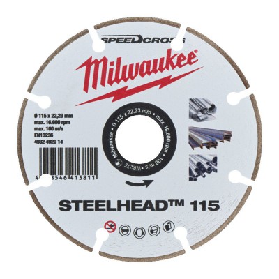 Tarcza diamentowa fi 115 mm SPEEDCROSS STEELHEAD™ 115 MILWAUKEE (nr kat. 4932492014)