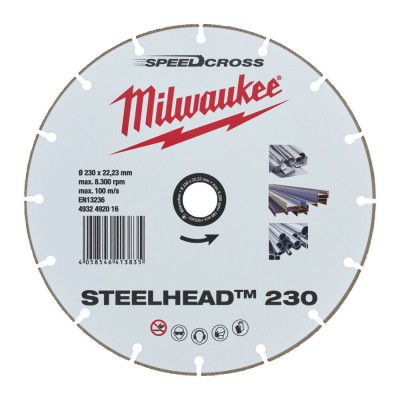 Tarcza diamentowa fi 125 mm SPEEDCROSS STEELHEAD™ 125 MILWAUKEE (nr kat. 4932492015)