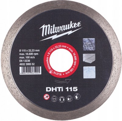 Tarcza diamentowe fi 115 mm DHTI 115 MILWAUKEE (nr kat. 4932399552)