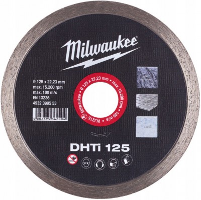 Tarcza diamentowe fi 125 mm DHTI 125 MILWAUKEE (nr kat. 4932399553)