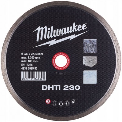 Tarcza diamentowe fi 230 mm DHTI 230 MILWAUKEE (nr kat. 4932399555)