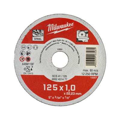 Tarcze do cięcia metalu fi 115x1 mm CONTRACTOR MILWAUKEE (nr kat. 4932451474)