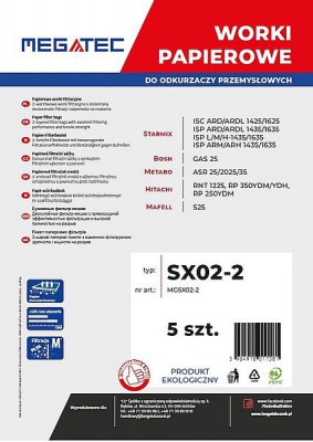 Worki materiałowe do Starmix 25-35 l kpl. 3 szt MEGATEC (nr kat. SXM02-2)