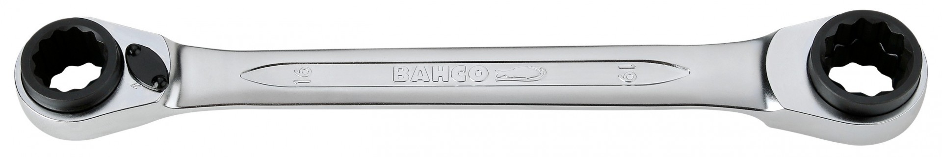 Zestaw kluczy oczkowych z grzechotką 4w1, 8-19 mm Dynamic-Drive BAHCO (nr kat. S4RM/3T)