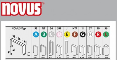 Zszywki 4 mm typ A 53/4 1800 szt. NOVUS (nr kat. NV042-0772)