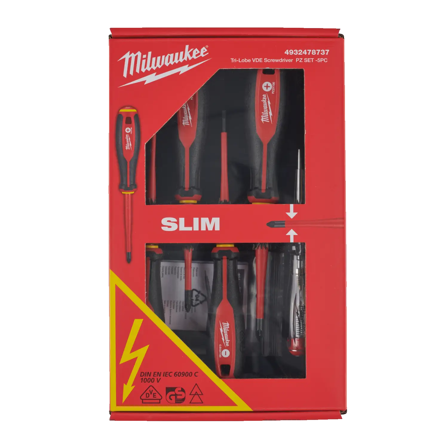 Zestaw wkrętaków izolowanych VDE 5 el. Tri-Lobe
