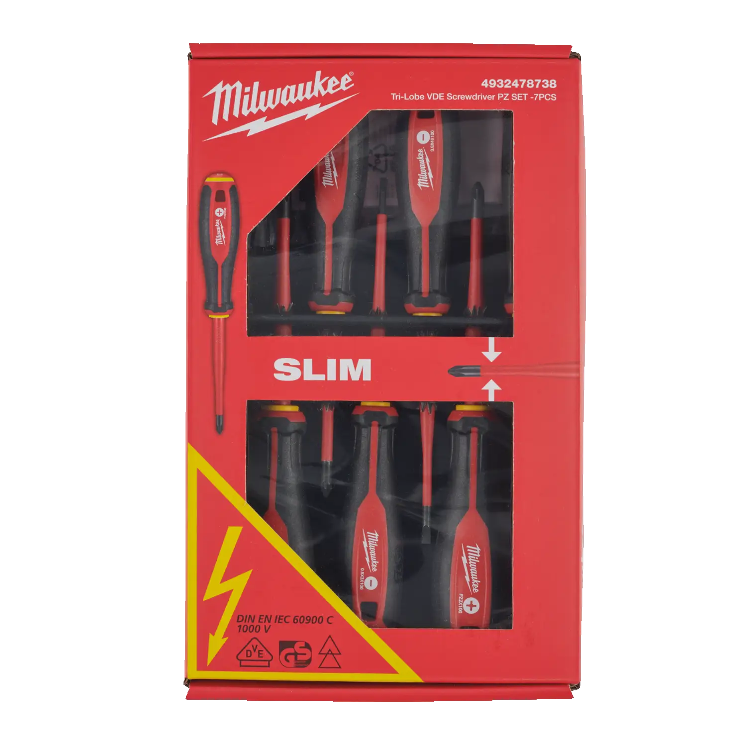 Zestaw wkrętaków izolowanych VDE 7 el. Tri-Lobe