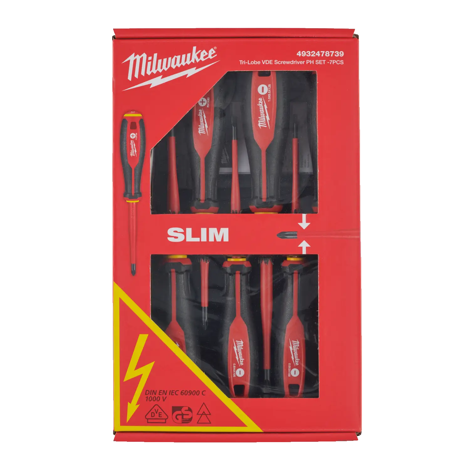 Zestaw wkrętaków izolowanych VDE 7 el. Tri-Lobe