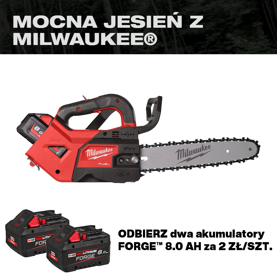 Piła łańcuchowa akumulatorowa 35 cm M18™ FUEL™ FTHCHS30 Milwaukee