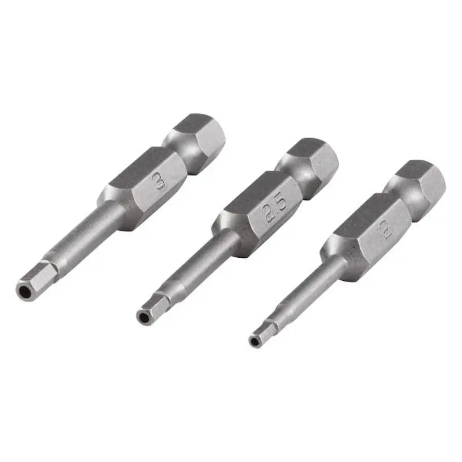 Bit HEX z otworem 2, 2.5, 3x50 mm 3 szt. WOLFCRAFT (nr kat. 1263000)