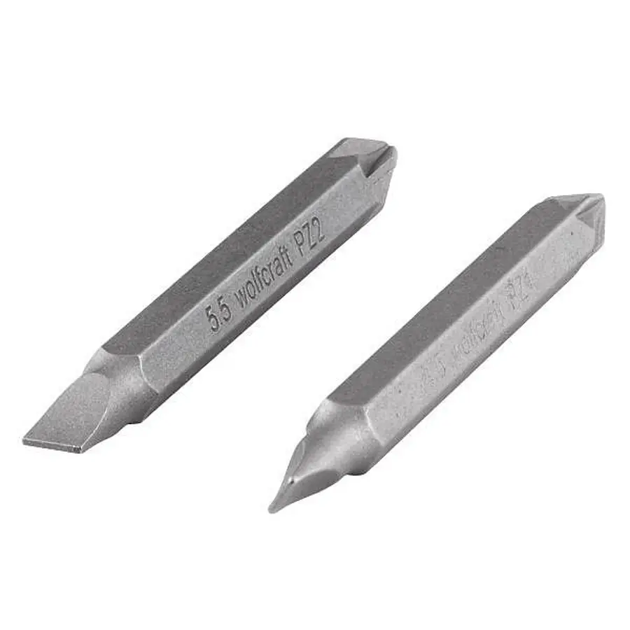 Bit podwójny PZ/płaski 2 szt. WOLFCRAFT (nr kat. 2408000)