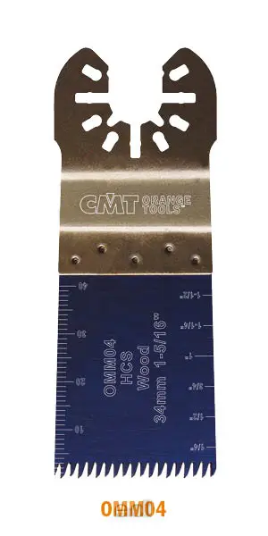 Brzeszczot do drewna 34 x 40 mm 5 szt. HCS uchwyt uniwersalny CMT (nr kat. OMM04-X5)