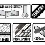Brzeszczot do piły szablastej do metalu 150 mm 10-14 TPI 5 szt. BIM CMT (nr kat. JS925VF-5)