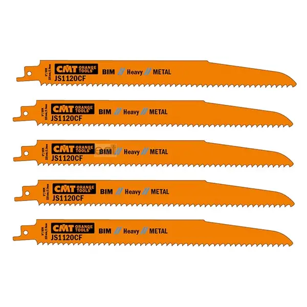 Brzeszczot do piły szablastej do metalu 225 mm 9 TPI 5 szt. BIM CMT (nr kat. JS1120CF-5)