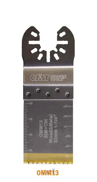 Brzeszczot uniwersalny 32 x 40 mm 50 szt. BIM TIN uchwyt uniwersalny CMT (nr kat. OMM13-X50)