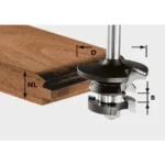 Frez do kontrprofili z wypustem HW S8 D43/21 A/KL FESTOOL (nr kat. 491130)