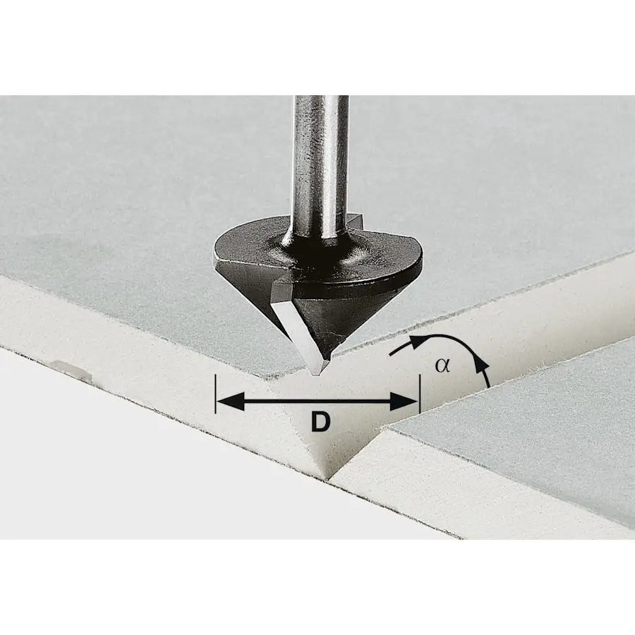 Frez do płyt gipsowo-kartonowych HW S8 D12,5/45° FESTOOL (nr kat. 491000)
