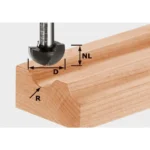 Frez do wgłębień półokrągłych HW R6,35 FESTOOL (nr kat. 490984)