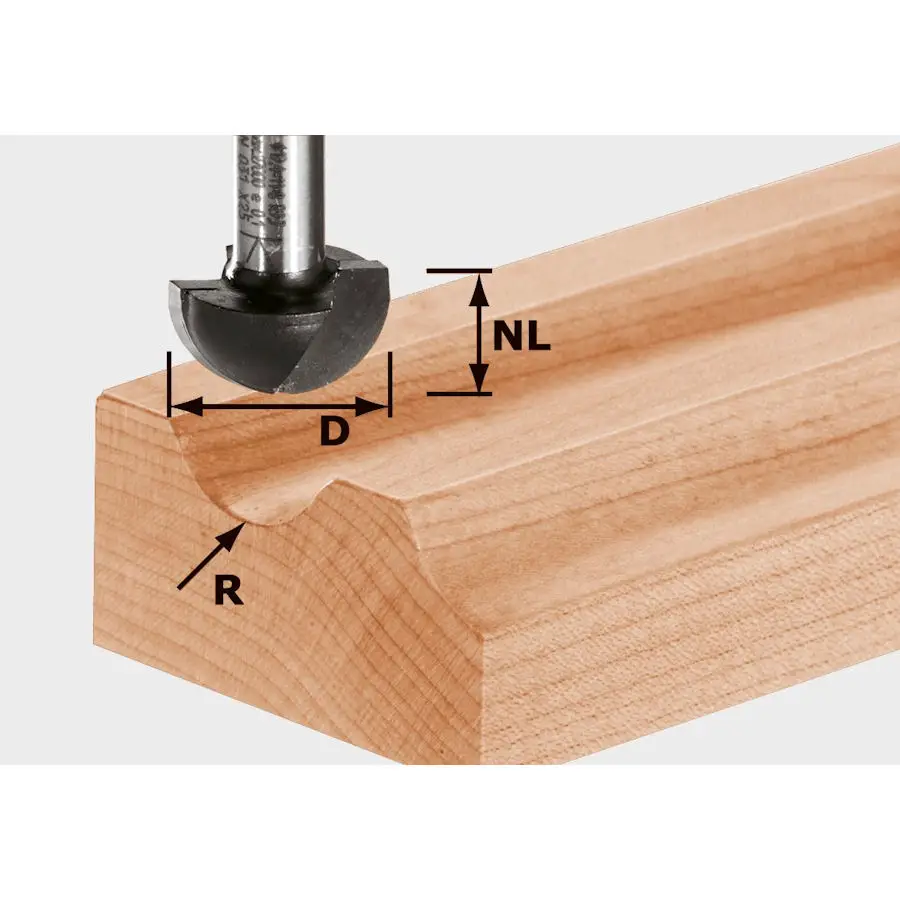 Frez do wgłębień półokrągłych HW R6,35 FESTOOL (nr kat. 490984)