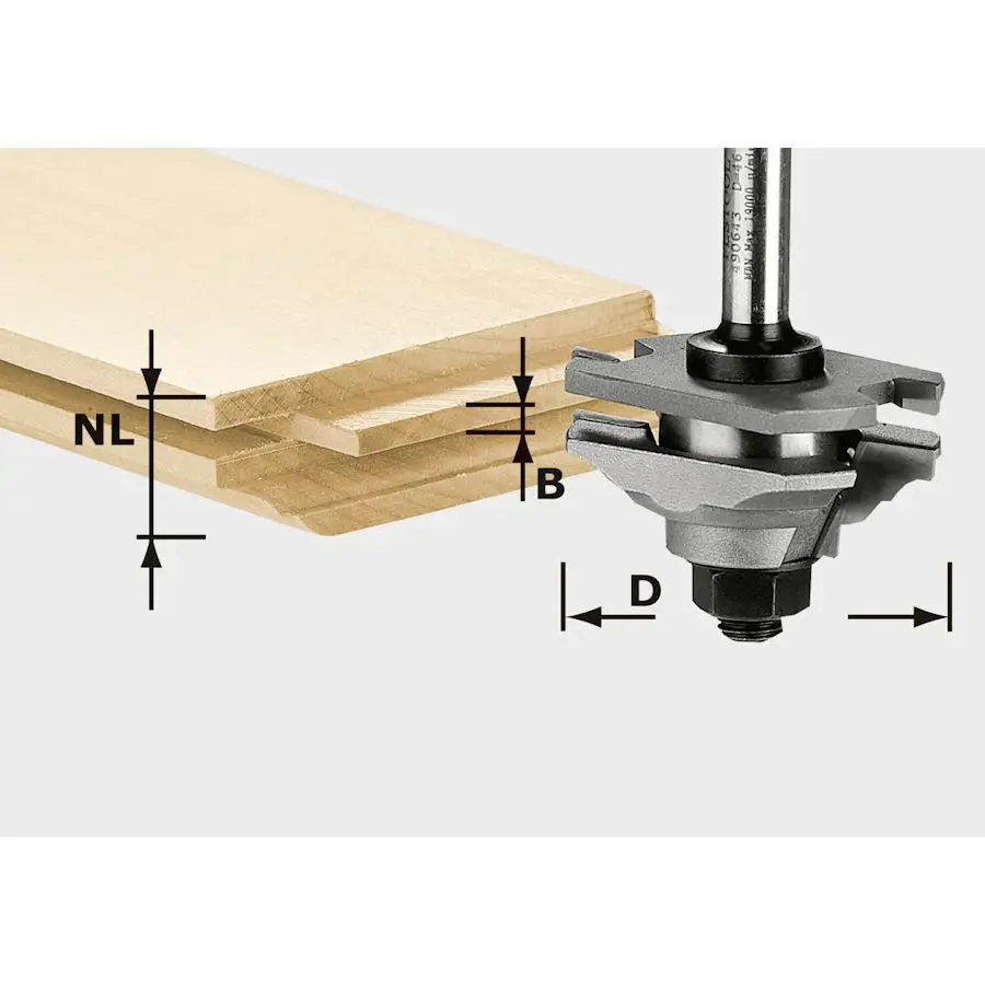 Frez profilowy do wypustów HW S8 D46 x D12-FD FESTOOL (nr kat. 490643)