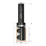 Frez prosty na płytki wymienne fi 16 mm x 35 mm trzpień fi 8 mm HM CMT (nr kat. 656.160.11)