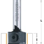 Frez prosty na płytki wymienne fi 19 mm x 12 mm trzpień fi 8 mm HM CMT (nr kat. 655.190.11)