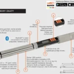 Klucz dynamometryczny elektroniczny Bluetooth® 1.5-30 Nm ze złączem prostokątnym 9×12 mm BAHCO (nr kat. TAWMB930M)