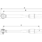 Klucz dynamometryczny nieiskrzący 3/8″ 10 – 50 Nm BAHCO (nr kat. NS041-12-50)