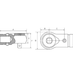 Końcówka grzechotka 1/4” złącze okrągłe 16 mm Bahco (nr kat. 16R-1/4)