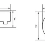 Końcówka oczkowa 13 mm złącze prostokątne 9×12 mm Bahco (nr kat. 98-13)