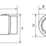 Końcówka oczkowa calowa 3/8” złącze okrągłe 16 mm Bahco (nr kat. 168-3/8)