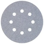 Krążki ścierne 125 mm – gr. 40/80/120 perforowany na rzep – 25 szt. WOLFCRAFT (nr kat. 1156100)